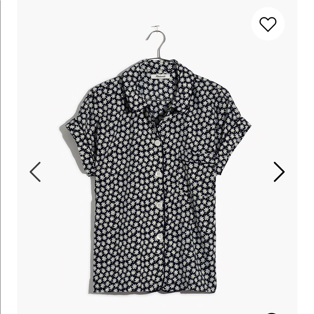 Madewell Bedtime Pajama Top in Mini Daisy large